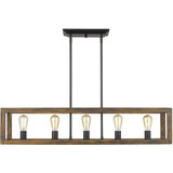 Sutton 5 Light Oversized Linear Pendant by Golden - 0270-LP