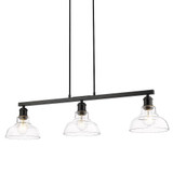 Carver 3 Light Oversized Linear Pendant by Golden - 0305-LP