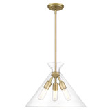 Malta 3 Light Large Pendant by Golden - 0511-3P
