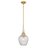 Adeline 1 Light Small Pendant by Golden - 1088-M