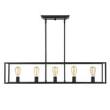 Wesson 5 Light Oversized Linear Pendant by Golden - 2072-LP