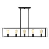Wesson 5 Light Oversized Linear Pendant by Golden - 2072-LP