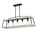Teagan 5 Light Linear Pendant by Golden - 3184-LP