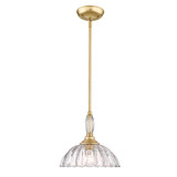 Audra 1 Light Medium Pendant by Golden - 6952-M