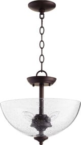 4 Light Medium Bowl Dual Mount Pendant by Quorum - 2840-14
