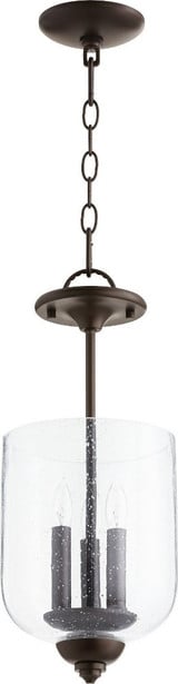 Richmond 3 Light Small Pendant 17 Inch Tall by Quorum - 2911-8