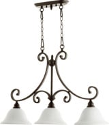 Bryant 3 Light Small Linear Island Pendant by Quorum - 6554-3
