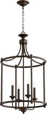 Rossington 4 Light Large Entry Pendant by Quorum - 6822-4