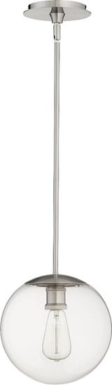 1 Light Small Globe Pendant 10 Inch Tall by Quorum - 80-10
