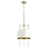 1 Light Medium Drum Pendant by Quorum - 8013