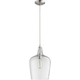 1 Light Transitional Small Pendant 11.5 Inch Tall by Quorum - 8043