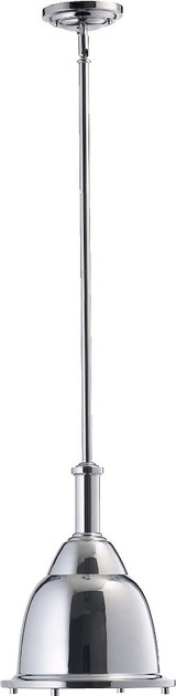 1 Light Small Step Dome Pendant 18 Inch Tall by Quorum - 805-10