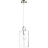 1 Light Transitional Small Pendant 16 Inch Tall by Quorum - 8141