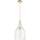 1 Light Transitional Small Pendant 17.5 Inch Tall by Quorum - 8142