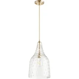 1 Light Transitional Small Pendant 17.5 Inch Tall by Quorum - 8142
