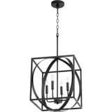 4 Light Medium Cube Pendant by Quorum - 8150-4
