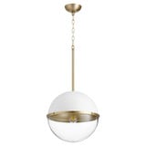 1 Light Medium Sphere Pendant 14.5 Inch Tall by Quorum - 83-14