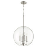 4 Light Large Globe Pendant 18.25 Inch Tall by Quorum - 873-4
