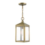 Nyack 1 Light Small Outdoor Pendant by Livex - 20591