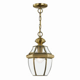 Monterey 1 Light Small Outdoor Pendant by Livex - 2152