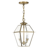 Westover 2 Light Small Outdoor Pendant by Livex - 2285