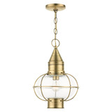 Newburyport 1 Light Medium Outdoor Pendant by Livex - 26906