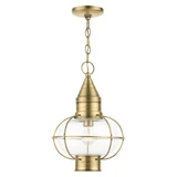 Newburyport 1 Light Medium Outdoor Pendant by Livex - 26906