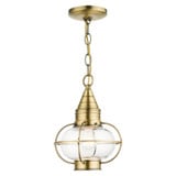 Newburyport 1 Light Small Outdoor Pendant by Livex - 26910