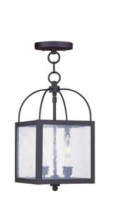 Milford 2 Light Small Pendant 15 Inch Tall by Livex - 4045