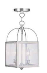Milford 2 Light Small Pendant 15 Inch Tall by Livex - 4045