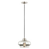 Art Glass 1 Light Small Pendant 9.25 Inch Wide by Livex - 40607