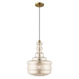 Art Glass 1 Light Medium Pendant by Livex - 41225