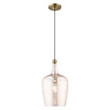 Art Glass 1 Light Small Pendant by Livex - 41226