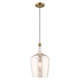 Art Glass 1 Light Small Pendant by Livex - 41226