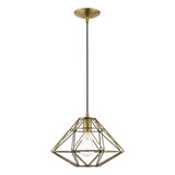 Paxten 1 Light Medium Pendant by Livex - 41323
