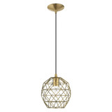 Paxten 1 Light Small Pendant by Livex - 41326