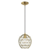 Paxten 1 Light Small Pendant by Livex - 41326