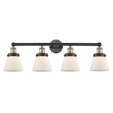 Cone 4 Light Steel Vanity Light 33.5 Inch Wide by Innovations - 616-4W-G6