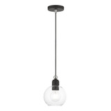 Downtown 1 Light Small Pendant 14.5 Inch Tall by Livex - 48971
