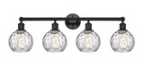Athens Water Glass 4 Light Vanity Light 33 Inch Wide by Innovations - 616-4W-G1215-6