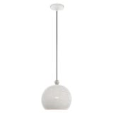 Dublin 1 Light Small Pendant 11 Inch Tall by Livex - 49100