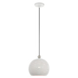 Dublin 1 Light Small Pendant 11 Inch Tall by Livex - 49100