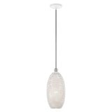Dublin 1 Light Small Pendant 18 Inch Tall by Livex - 49101