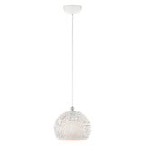 Charlton 1 Light Small Pendant 18.75 Inch Tall by Livex - 49181