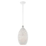Charlton 1 Light Small Pendant 26.5 Inch Tall by Livex - 49182