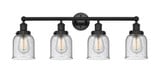 Bell 4 Light Vanity Light with Mercury Glass by Innovations - 616-4W-G54