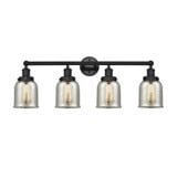 Bell 4 Light Industrial Vanity Light with Mercury Glass by Innovations - 616-4W-G58
