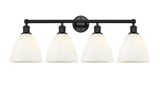 Bristol Glass 4 Light Vanity Light 34.5 Inch Wide by Innovations - 616-4W-GBD-75