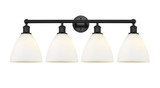 Bristol Glass 4 Light Vanity Light 34.5 Inch Wide by Innovations - 616-4W-GBD-75