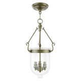 Jefferson 3 Light Small Pendant 20 Inch Tall by Livex - 5063